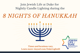 Join JLD for 8 Nights of Hanukkah
